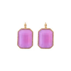 New Louise sleeper earrings - violets Dormeuses