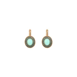 Sale Louise thin sleeper earrings - blue Dormeuses