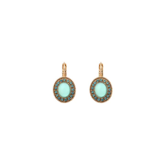 Sale Louise thin sleeper earrings - blue Dormeuses