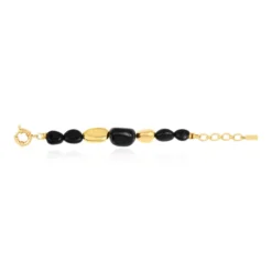 Clearance Loulou adjustable bracelet – black and gold Bracelets XXL