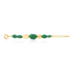 Best Loulou adjustable bracelet – green and gold Bracelets XXL