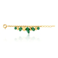 Outlet Loulou adjustable chain bracelet – green and gold Bracelets XXL