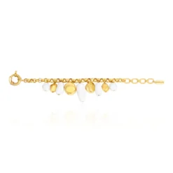 Best Loulou adjustable chain bracelet – gold and white Bracelets XXL