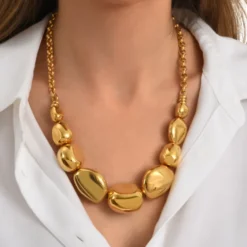 Loulou adjustable necklace - gold Colliers XXL