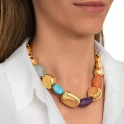 Clearance Loulou Adjustable Necklace - Multicolored Colliers XXL