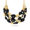 Best Loulou bib necklace – black and gold Plastrons|Colliers XXL