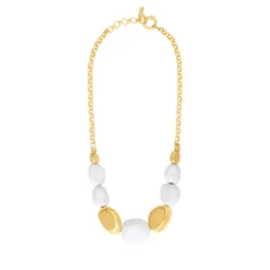Hot Loulou chain necklace – gold and white Sautoirs & Colliers Longs|Colliers XXL