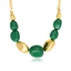 Hot Loulou chain necklace – green and gold Sautoirs & Colliers Longs|Colliers XXL