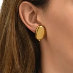 Online Loulou clip-on earrings - gold Clips|Boucles D'oreilles XXL