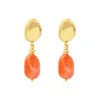 Loulou clip-on earrings - orange Clips|Boucles D'oreilles XXL