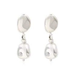 Online Loulou clip-on earrings - silver Clips|Boucles D'oreilles XXL