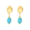 Best Loulou clip-on earrings - turquoise Clips|Boucles D'oreilles XXL