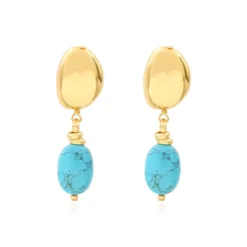 Best Loulou clip-on earrings - turquoise Clips|Boucles D'oreilles XXL