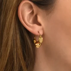 Hot Loulou delicate hoop earrings - gold Boucles D'oreilles XXL|Créoles