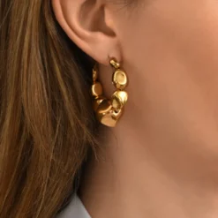 Sale Loulou hoop earrings - gold Créoles