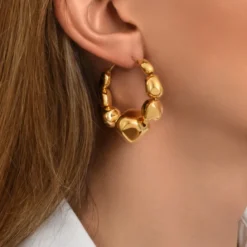 Online Loulou hoop earrings - gold Créoles|Boucles D'oreilles XXL