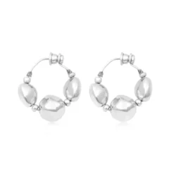 Best Loulou hoop earrings - silver Créoles|Boucles D'oreilles XXL