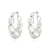Loulou hoop earrings - silver Créoles
