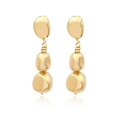 Online Loulou long clip-on earrings - gold Clips|Boucles D'oreilles XXL