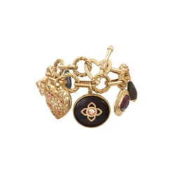 Best Lucky Charm Flexible Chain Bracelet - Red Breloques