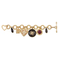 Best Lucky Charm Flexible Chain Bracelet - Red Breloques