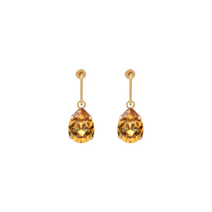 Outlet Lucky Charm Hoop Earrings - Yellow Créoles