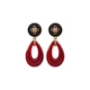 Clearance Lucky Charm Pierced Stud Earrings - Red Percées / Tiges|Breloques