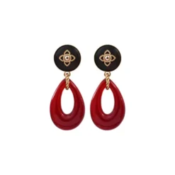 Clearance Lucky Charm Pierced Stud Earrings - Red Percées / Tiges|Breloques