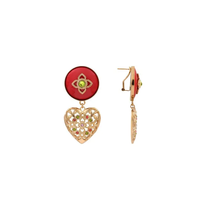 Best Lucky Charm Stud Earrings - Roses Percées / Tiges