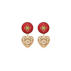 Best Lucky Charm Stud Earrings - Roses Percées / Tiges