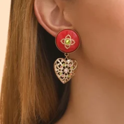 Best Lucky Charm Stud Earrings - Roses Percées / Tiges