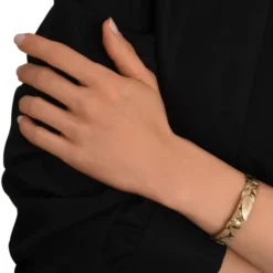 Lucy adjustable bangle bracelet - white Joncs