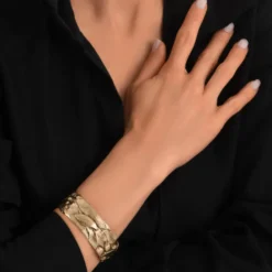 Lucy cuff bracelet - white Manchettes