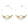 Best Lucy hoop earrings - white Créoles