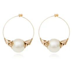 Best Lucy hoop earrings - white Créoles