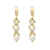 Online Lucy long hoop earrings - white Créoles