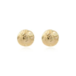 Best Lucy pierced stud earrings in fine gold-plated metal - white Percées / Tiges