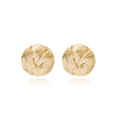 Sale Lucy round clip-on earrings - white Clips