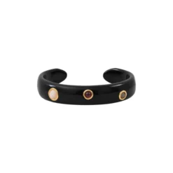Online Masseria bangle bracelet - black Manchettes|Joncs