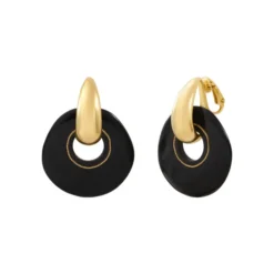 Hot Masseria clip-on earrings - black Clips