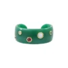 Outlet Masseria cuff bracelet - green Manchettes