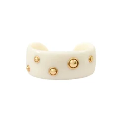 Sale Masseria cuff bracelet - white Manchettes