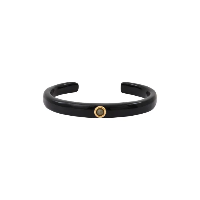 Hot Masseria fine bangle bracelet - black Manchettes|Joncs