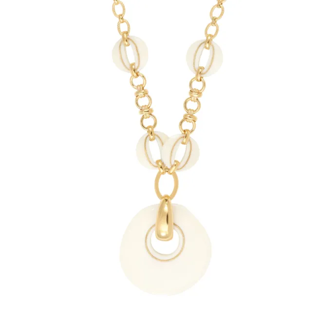 Best Masseria long chain necklace - white Sautoirs & Colliers Longs