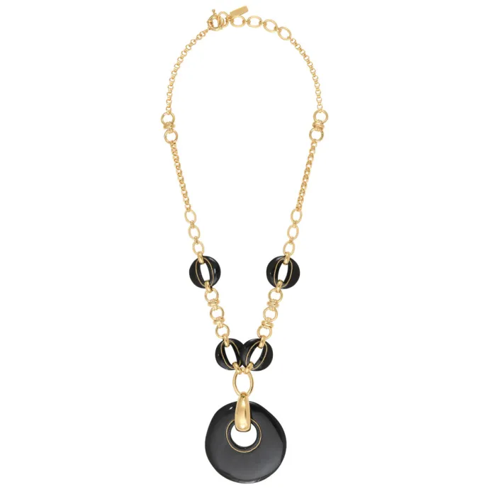 Best Masseria long chain necklace - black Sautoirs & Colliers Longs