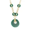 Outlet Masseria long chain necklace - green Sautoirs & Colliers Longs