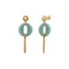 New Masseria long pierced stud earrings - turquoise Percées / Tiges
