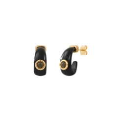 Discount Masseria Mini Stud Earrings - Black Percées / Tiges