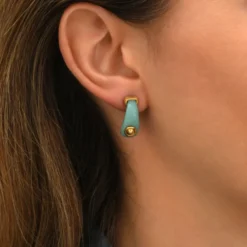 New Masseria Mini Stud Earrings - Turquoise Percées / Tiges