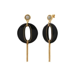 Discount Masseria pierced stud earrings - black Percées / Tiges